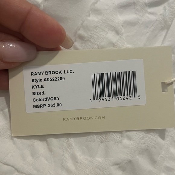 NWT Ramy Brooke Kyle Ivory Size L - Picture 8 of 11